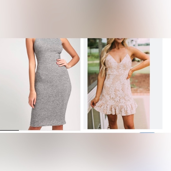 50%off w♥️ Closet cleanout Dress lot summer sleeveless lace super soft sweater L - Picture 1 of 8